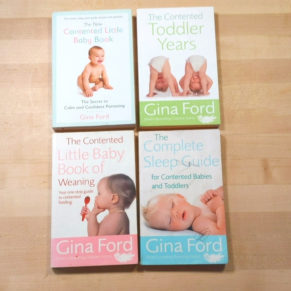 gina ford contented baby & toddler parenting paperback book bundle x 4 - Picture 1 of 13